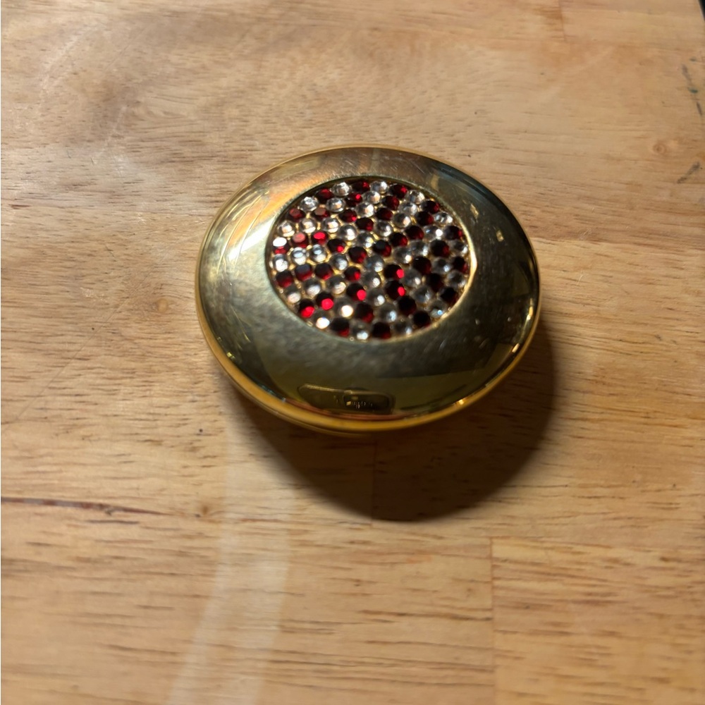 Estee Lauder Gold and Red Jewelry Piece